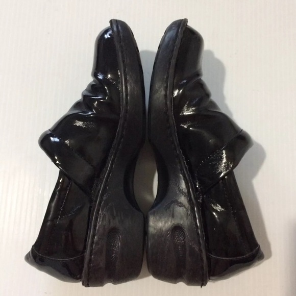 BOC Born Concepts Clogs Shoes Faux Black Patent Leather PEGGY BC9632 Sz 8 M/W 39 - Picture 5 of 12